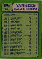 1982 Topps Yankees Team Leaders - Jerry Mumphrey/Tommy John #486