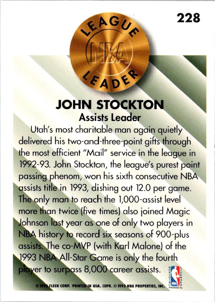 1993 Fleer John Stockton