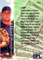 2001 Royal Rookies Futures Ryan Carter #40