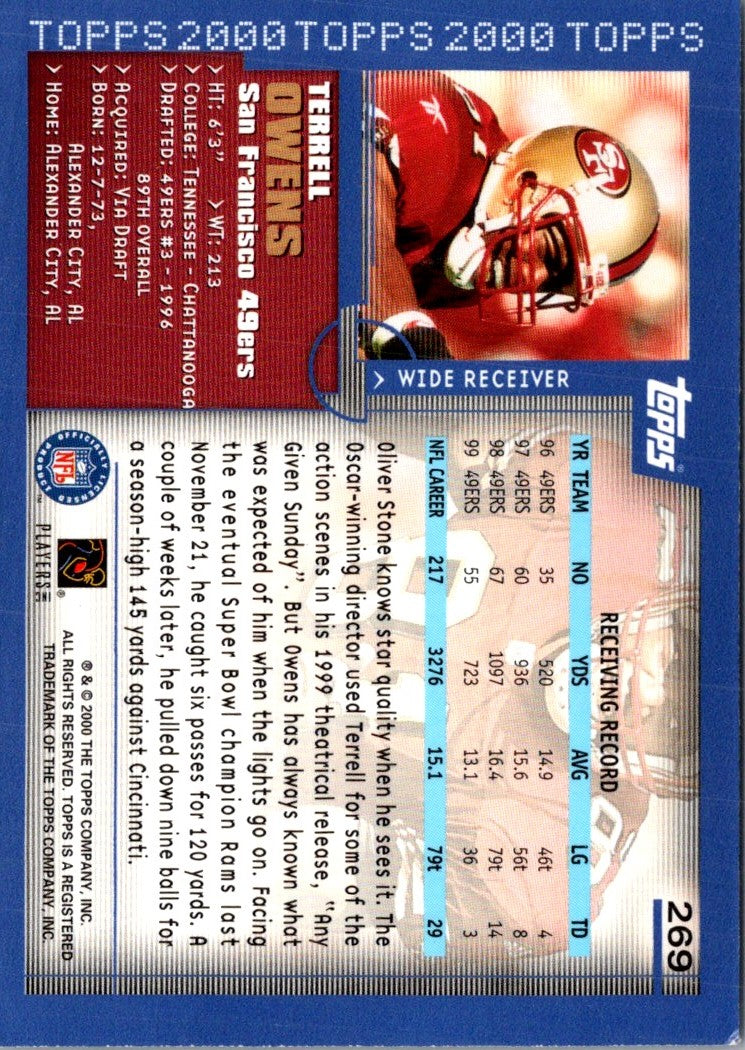 2000 Topps Terrell Owens