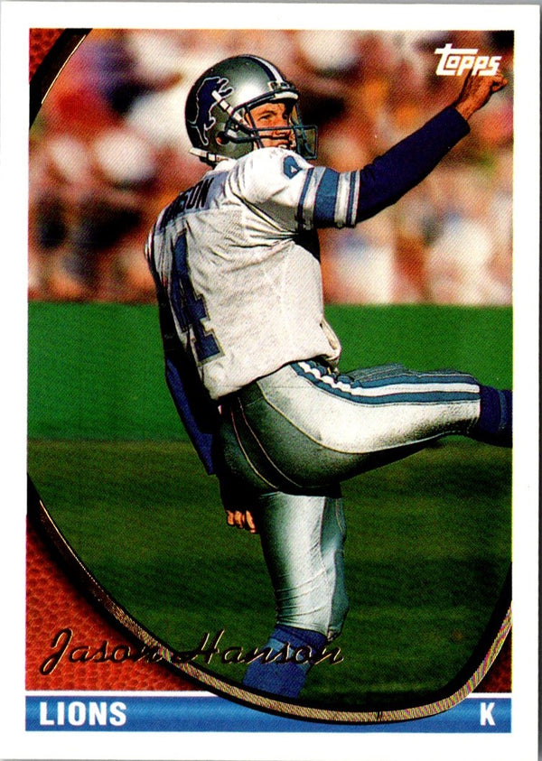 1994 Topps Jason Hanson #125