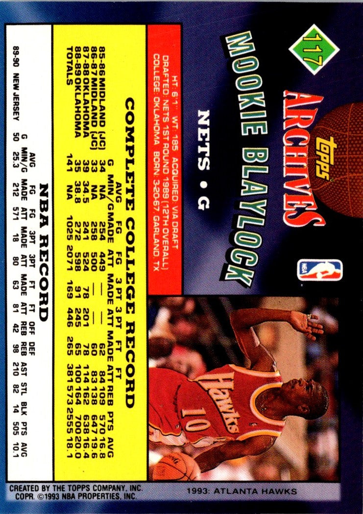 1992 Topps Archives Gold Mookie Blaylock #117 – Auctionliner