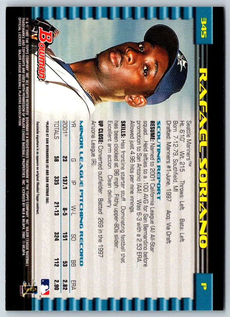 2002 Bowman Rafael Soriano