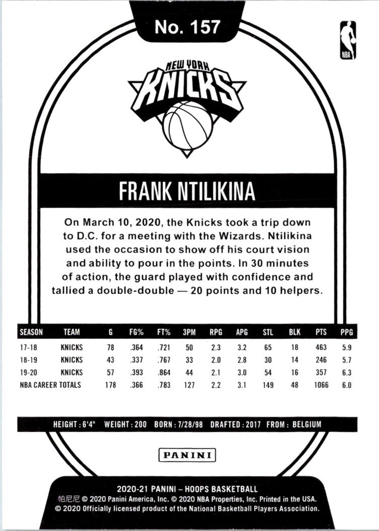 2020 Hoops Frank Ntilikina