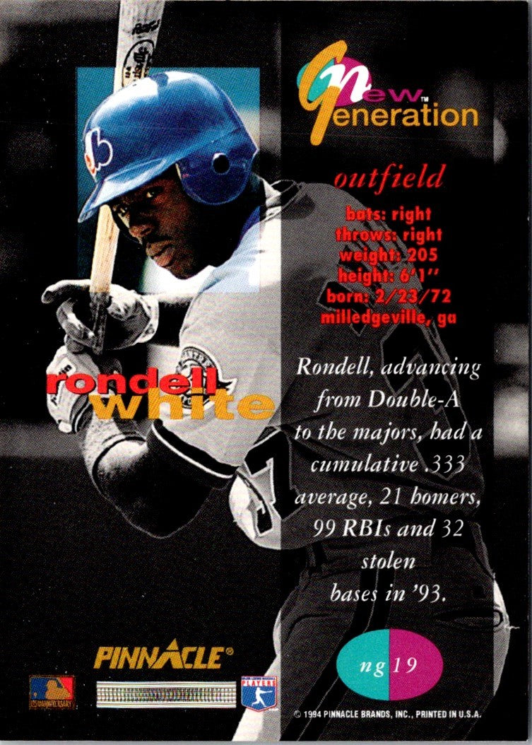 1994 Pinnacle New Generation Rondell White