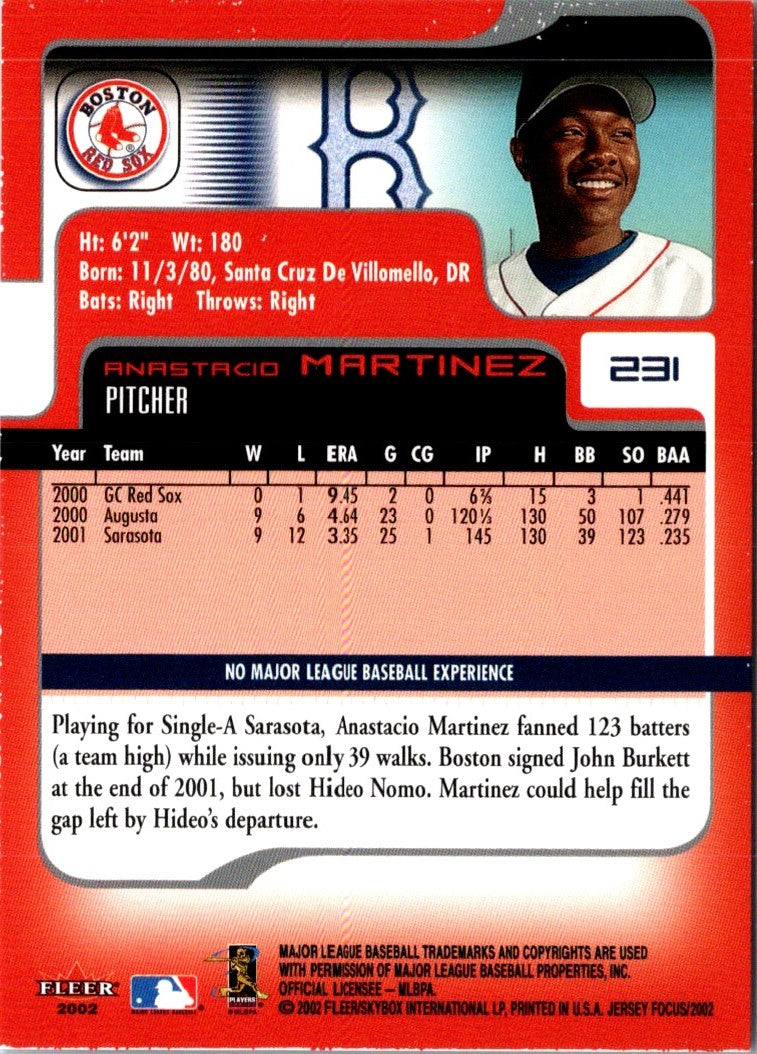 2002 Fleer Focus JE Anastacio Martinez