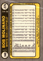 1981 Fleer Bob Molinaro #340