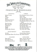 2010 Topps Allen & Ginter Francisco Rodriguez