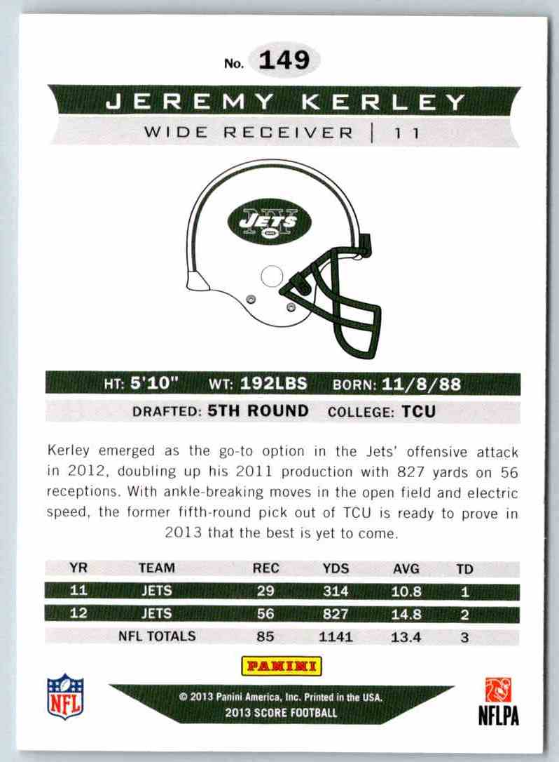 2013 Score Jeremy Kerley