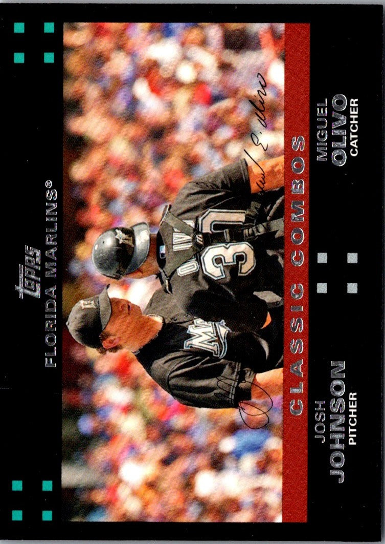 2007 Topps Miguel Olivo/Josh Johnson