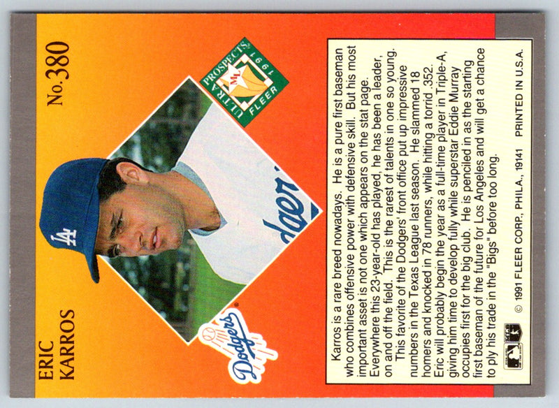 1991 Ultra Eric Karros