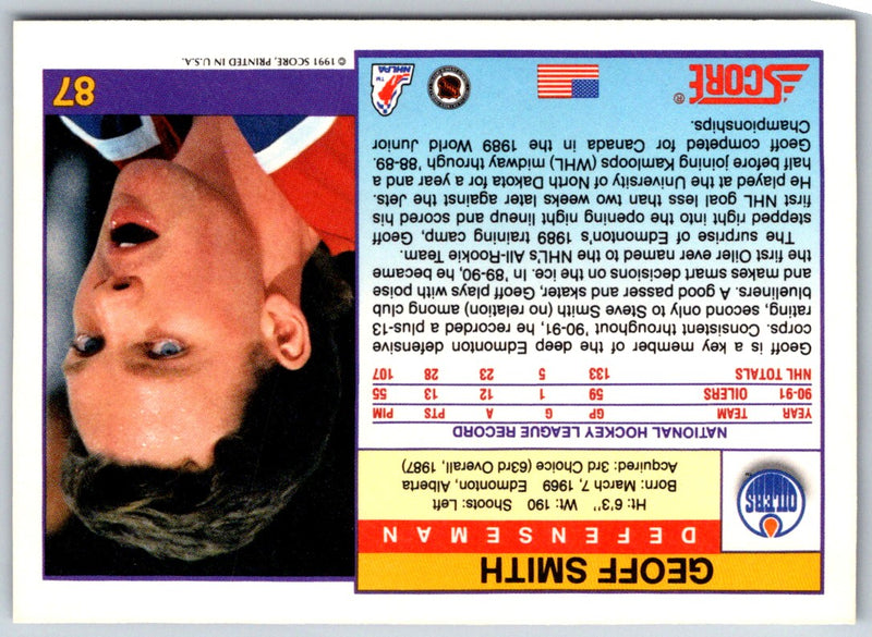 1991 Score Geoff Smith