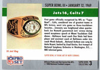 1990 Pro Set Super Bowl Collectibles Super Bowl #3