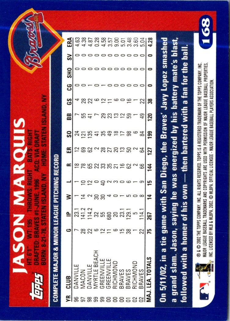 2003 Topps Jason Marquis