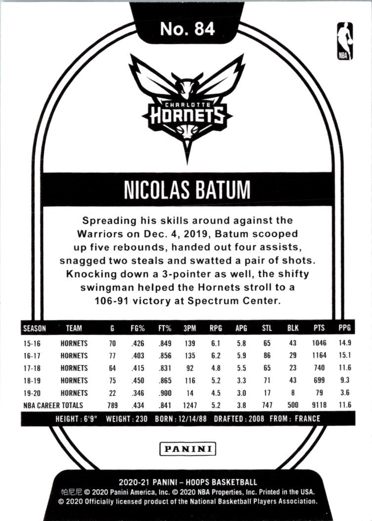 2020 Hoops Nicolas Batum