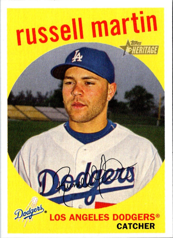 2008 Topps Heritage Russell Martin #199