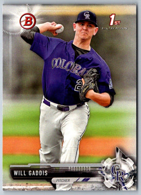 2017 Bowman Draft Will Gaddis #BD-104