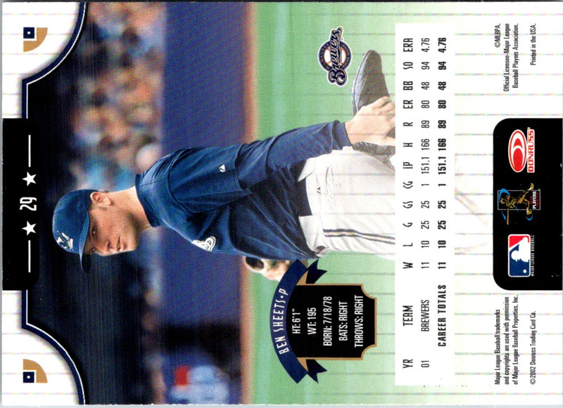 2002 Donruss Ben Sheets