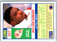 1990 Score William Howard #427 Rookie