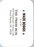 1987 The Press Box (unlicensed) Wade Boggs