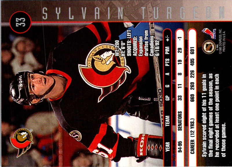 1995 Leaf Sylvain Turgeon