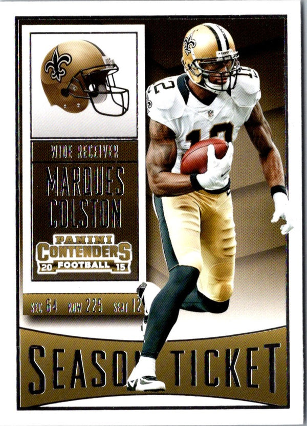 2015 Panini Contenders Marques Colston #86