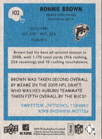 2009 Upper Deck Ronnie Brown #102