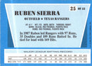 1988 Topps Rite-Aid Team MVP's Ruben Sierra
