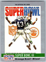 1990 Pro Set Super Bowl Collectibles Super Bowl #3