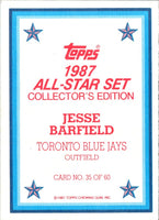 1987 Topps Glossy Jesse Barfield #35