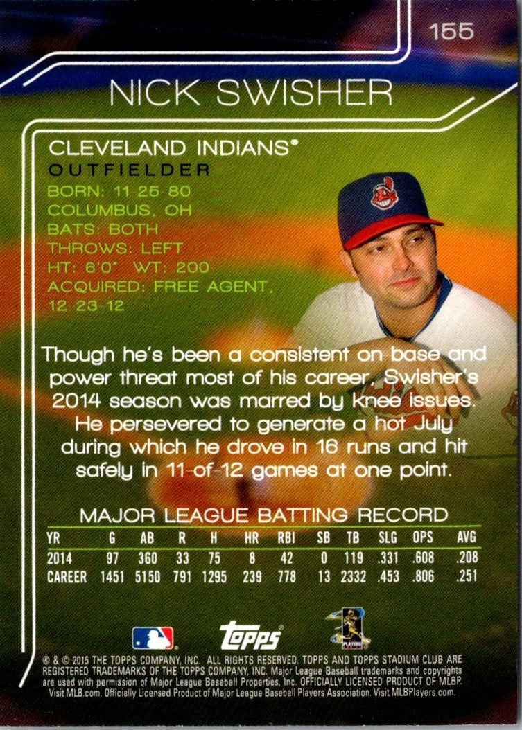 2015 Stadium Club Nick Swisher