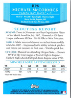 2008 Bowman Prospects Michael McCormick #BP8
