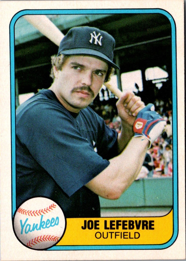 1981 Fleer Joe Lefebvre #103 Rookie