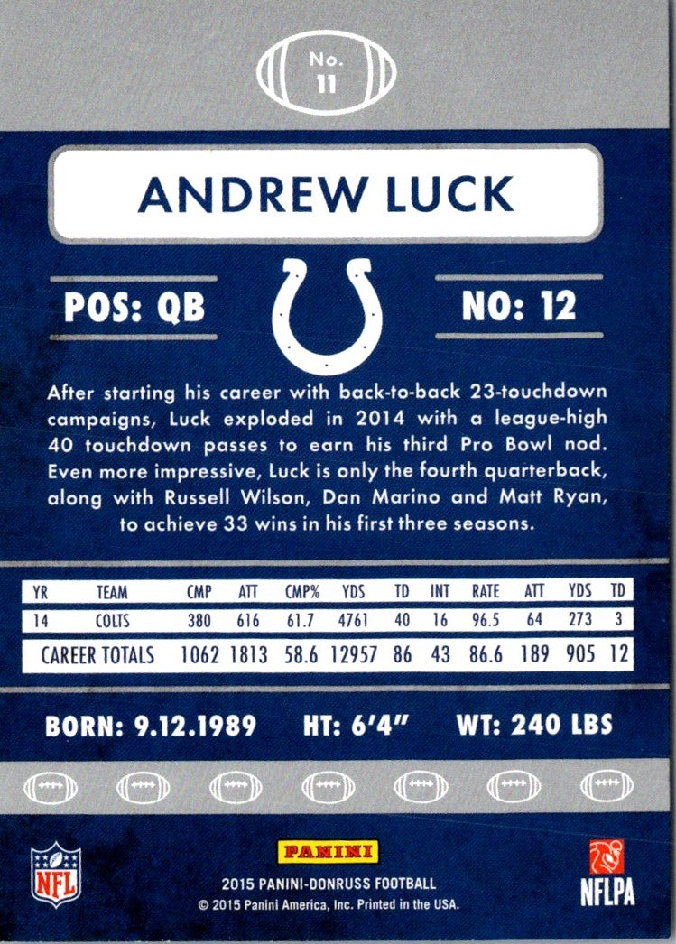 2015 Donruss Andrew Luck