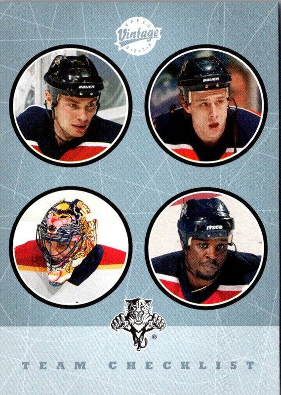2002 Upper Deck Vintage Peter Worrell/Roberto Luongo/Stephen Weiss/Viktor Kozlov #273