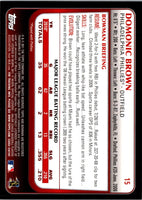 2011 Bowman Domonic Brown #15