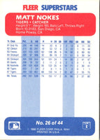 1988 Fleer SuperStars Matt Nokes #26