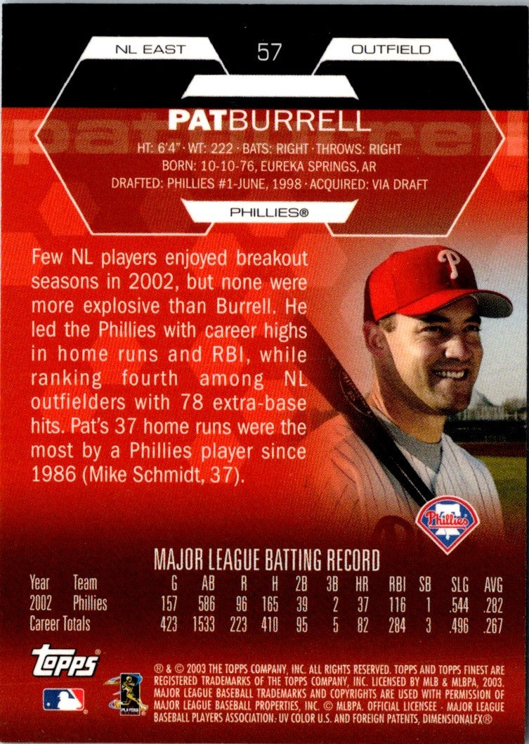 2003 Finest Pat Burrell