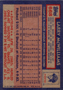 1984 Topps Larry McWilliams