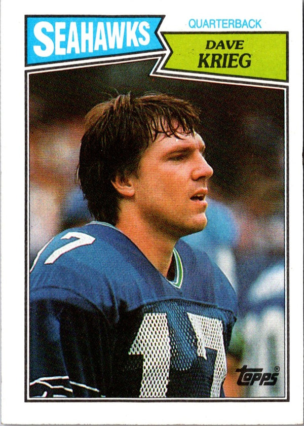 1987 Topps Dave Krieg #173 NM+