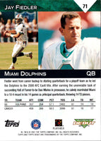 2001 Topps Debut Jay Fiedler #71