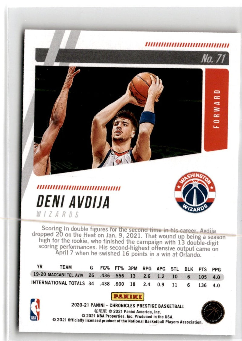 2020 Panini Chronicles Deni Avdija