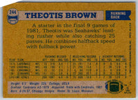 1982 Topps Theotis Brown #244
