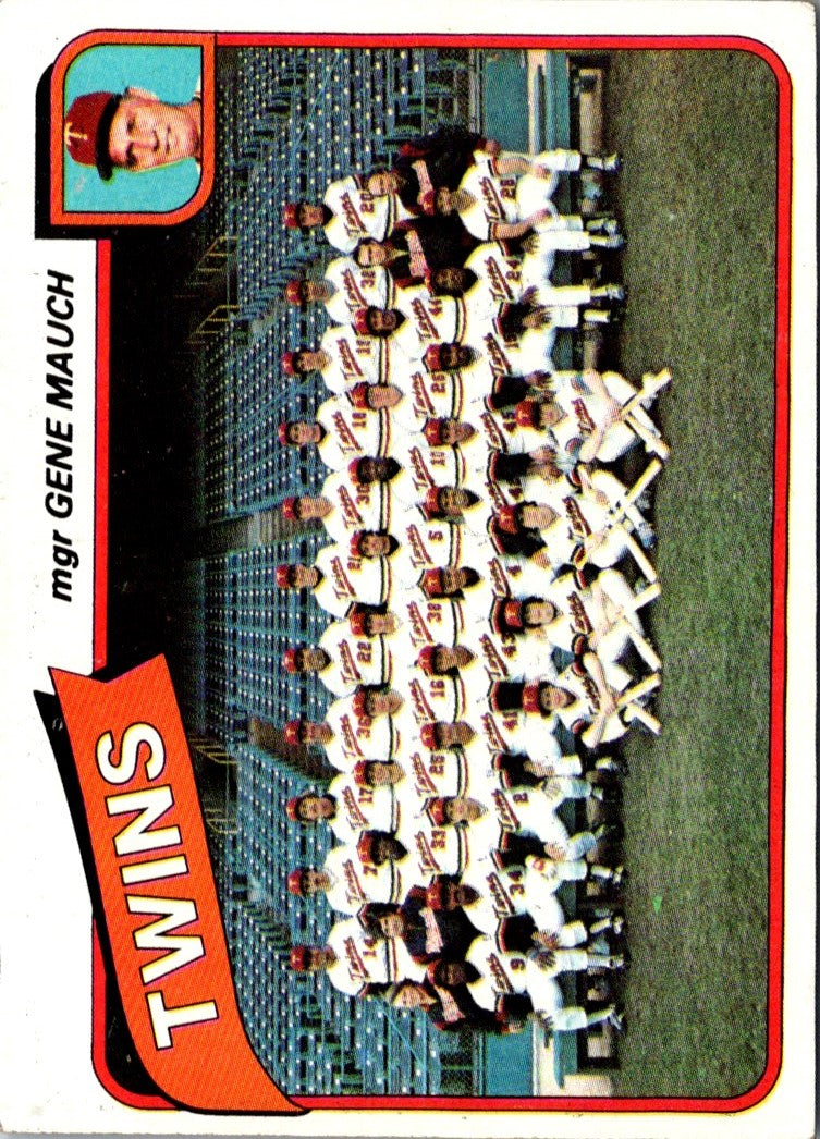 1980 Topps Minnesota Twins - Gene Mauch