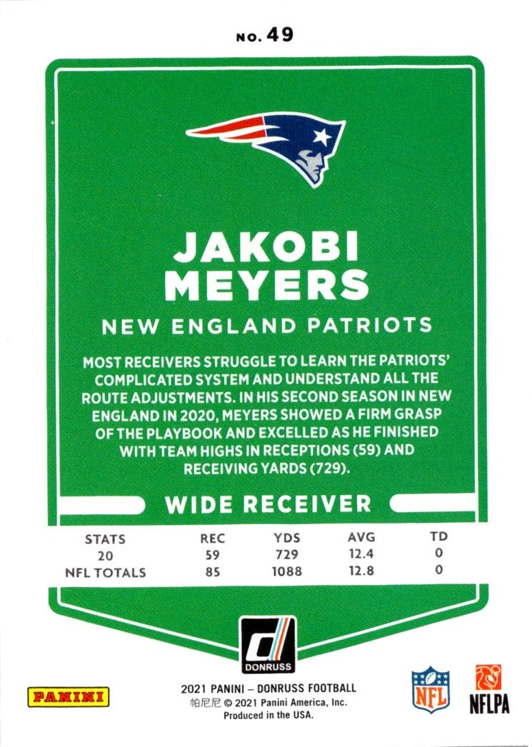 2021 Donruss Jakobi Meyers