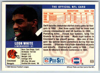 1989 NFL Proset Leon White #69