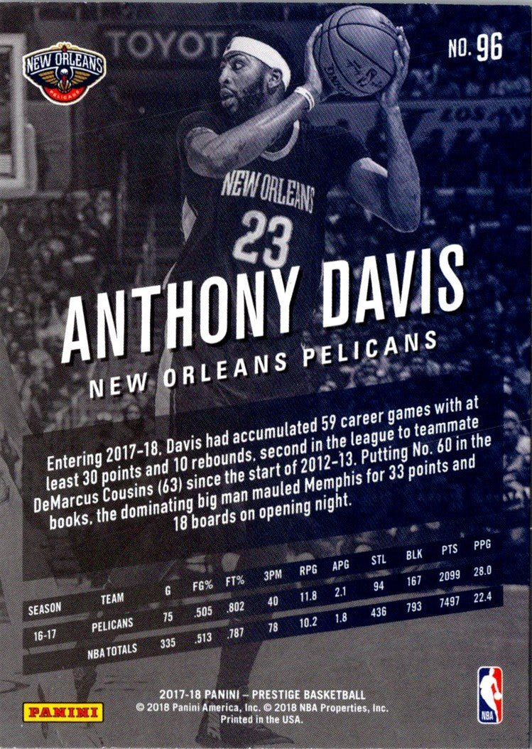 2017 Panini Prestige Anthony Davis