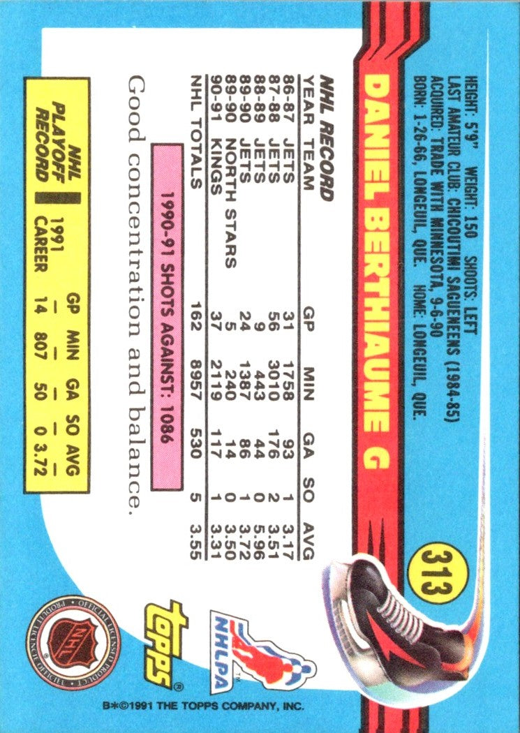 1991 Topps Daniel Berthiaume