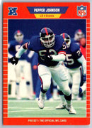 1989 NFL Proset Pepper Johnson