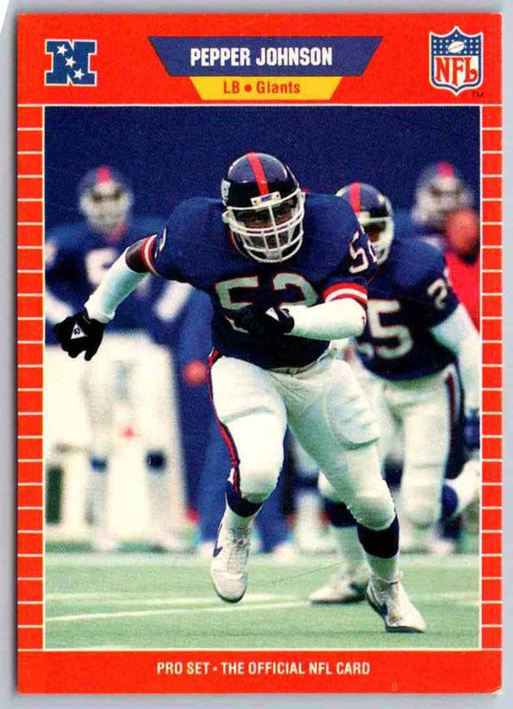 1989 NFL Proset Pepper Johnson #470